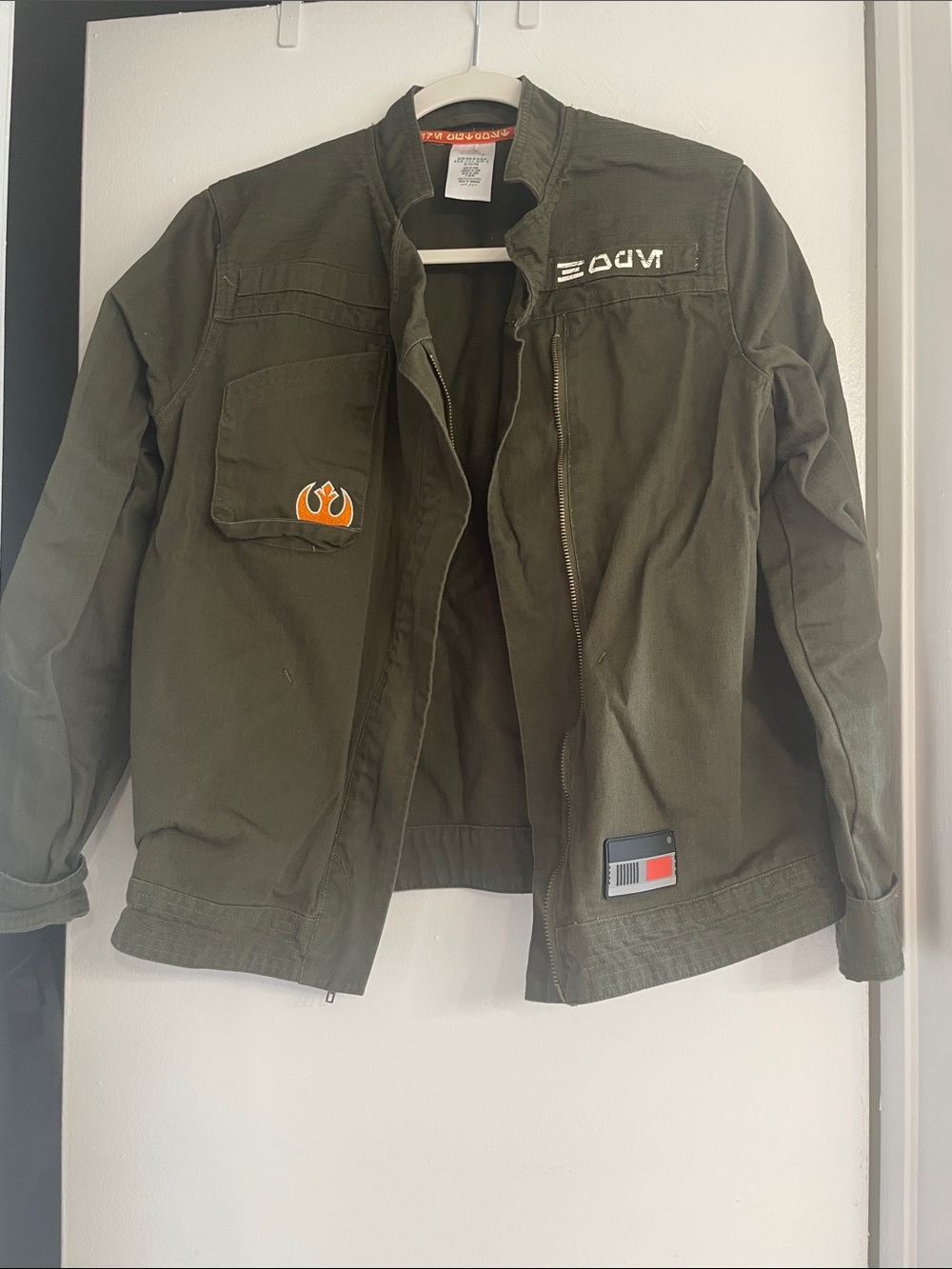 Star Wars Olive Green Rebel Pilot Jacket with Patches